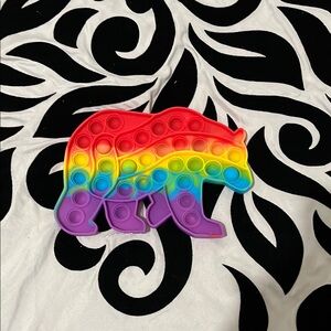 Red and Pink Learning Toy Bear